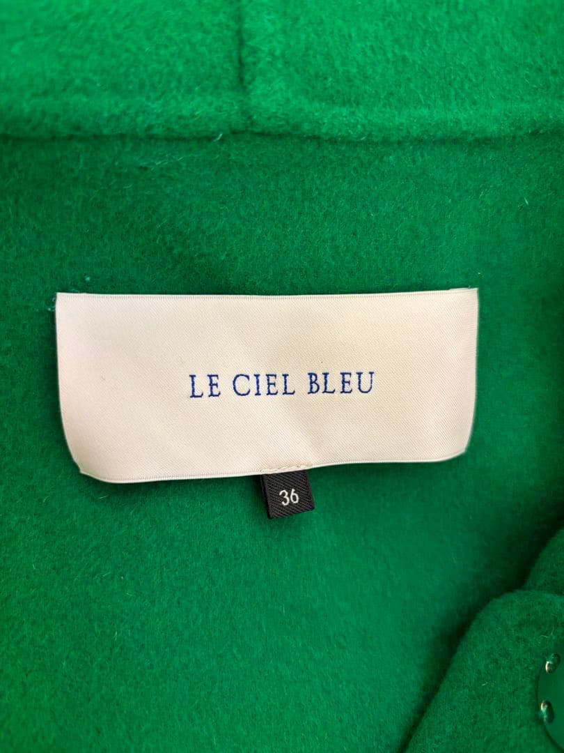 LE CIEL BLEU Hooded over coat グリーン36