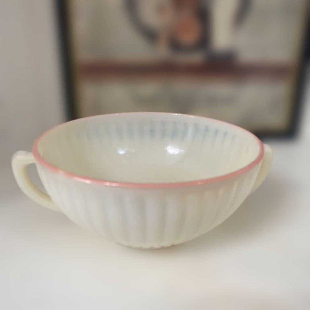 マクベスエバンス　パステルバンド　スープカップ　レア