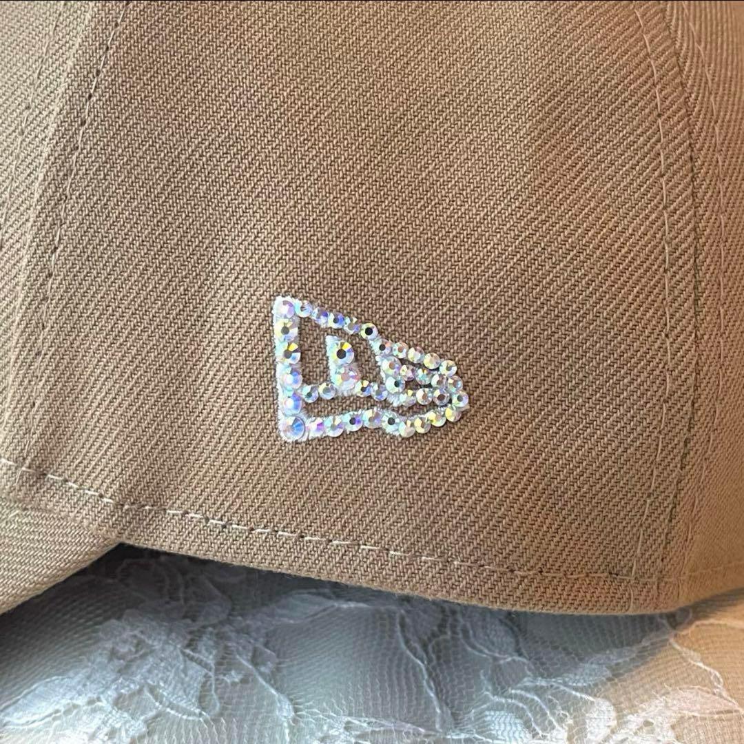 ニューエラ キャップ ラインストーン キラキラ9FORTY オーロラ ベージュ