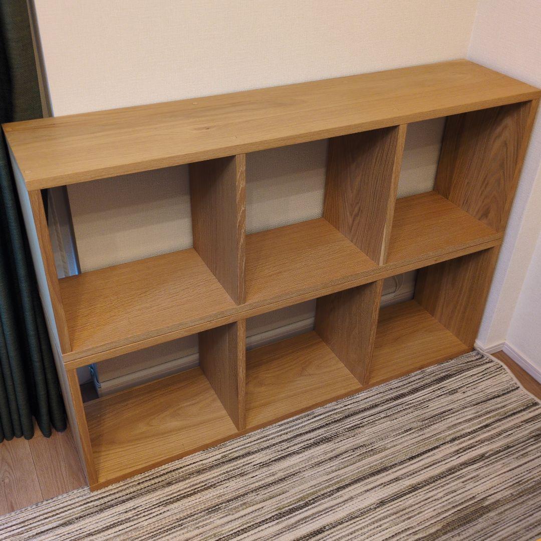 無印良品 スタッキングシェルフ・３段×1列を2つ