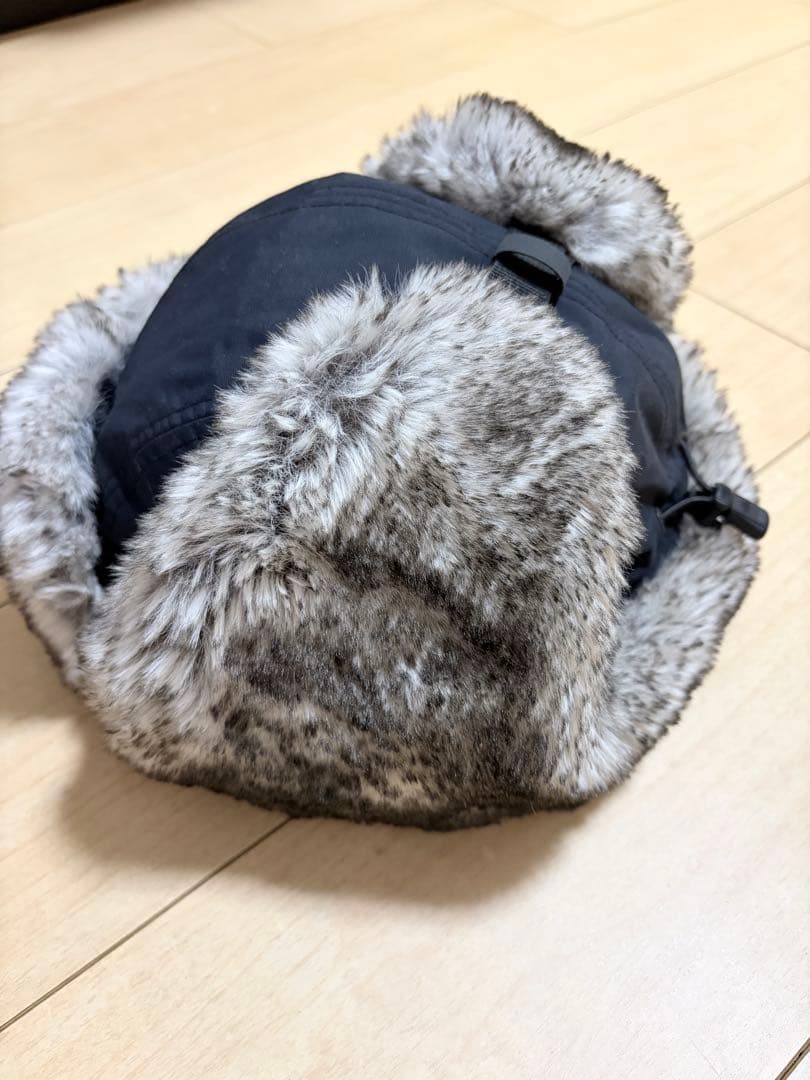 【美品】THE NORTH FACE　フライトキャップ　ブラック　ファー