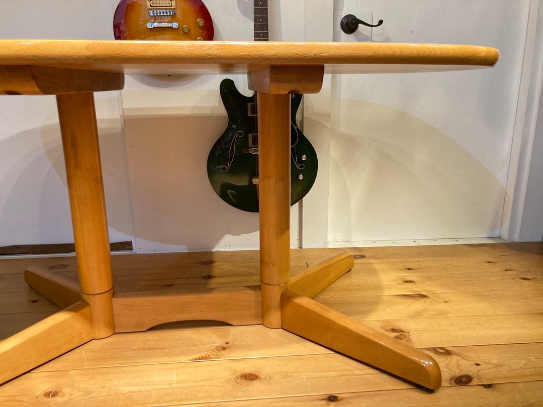 画像46枚 ビンテージ キツツキ ナチュラルダイニングテーブル 飛騨産業 飛騨家