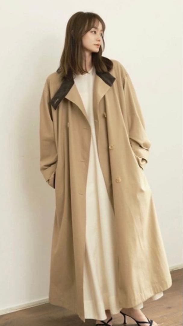 専用　nicooon様MARNO ベージュ ダブルブレスト ロングコート
