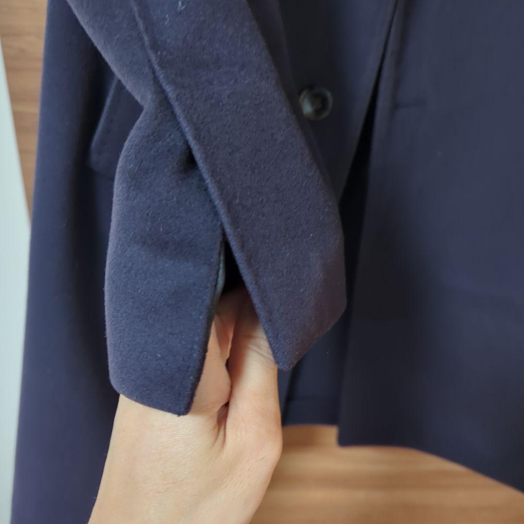 LARDINI ネイビー チェスターコート 2つボタン