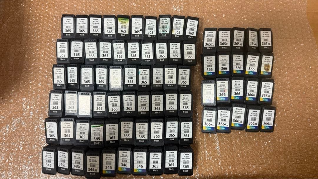 Canon 純正使用済みインクカートリッジ80個