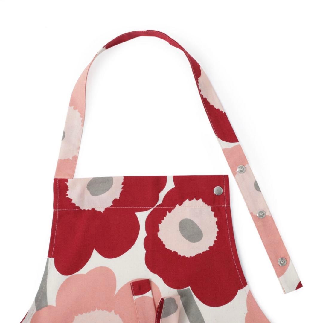 新品 マリメッコ Pieni Unikko ウニッコ エプロン チェリー