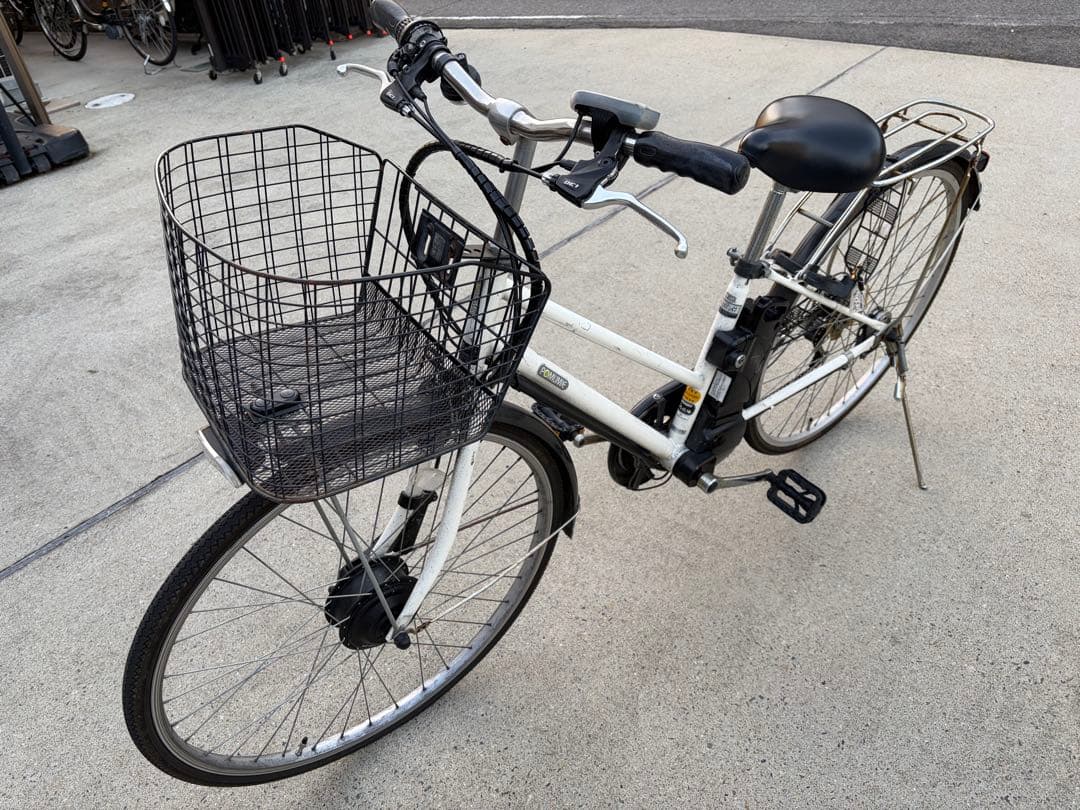 電動アシスト自転車 シティタイプ ホワイト