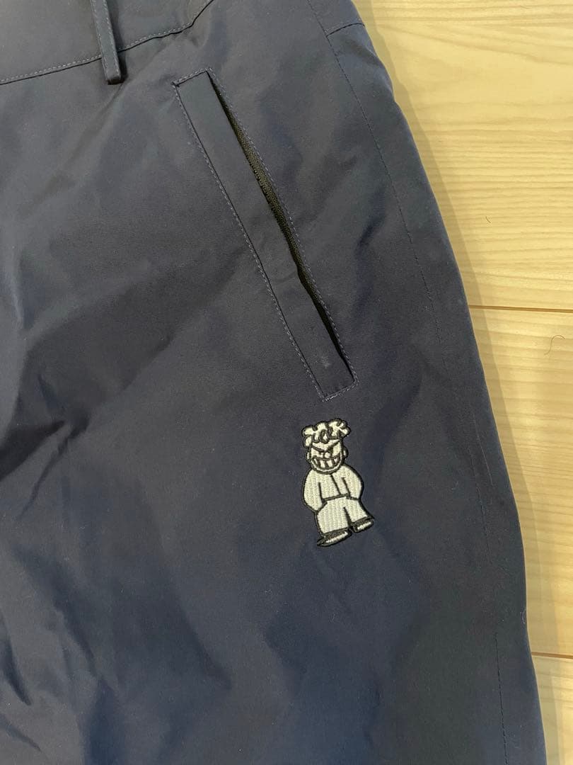 harlaut apparel パンツ フリースキーMサイズ　ネイビー
