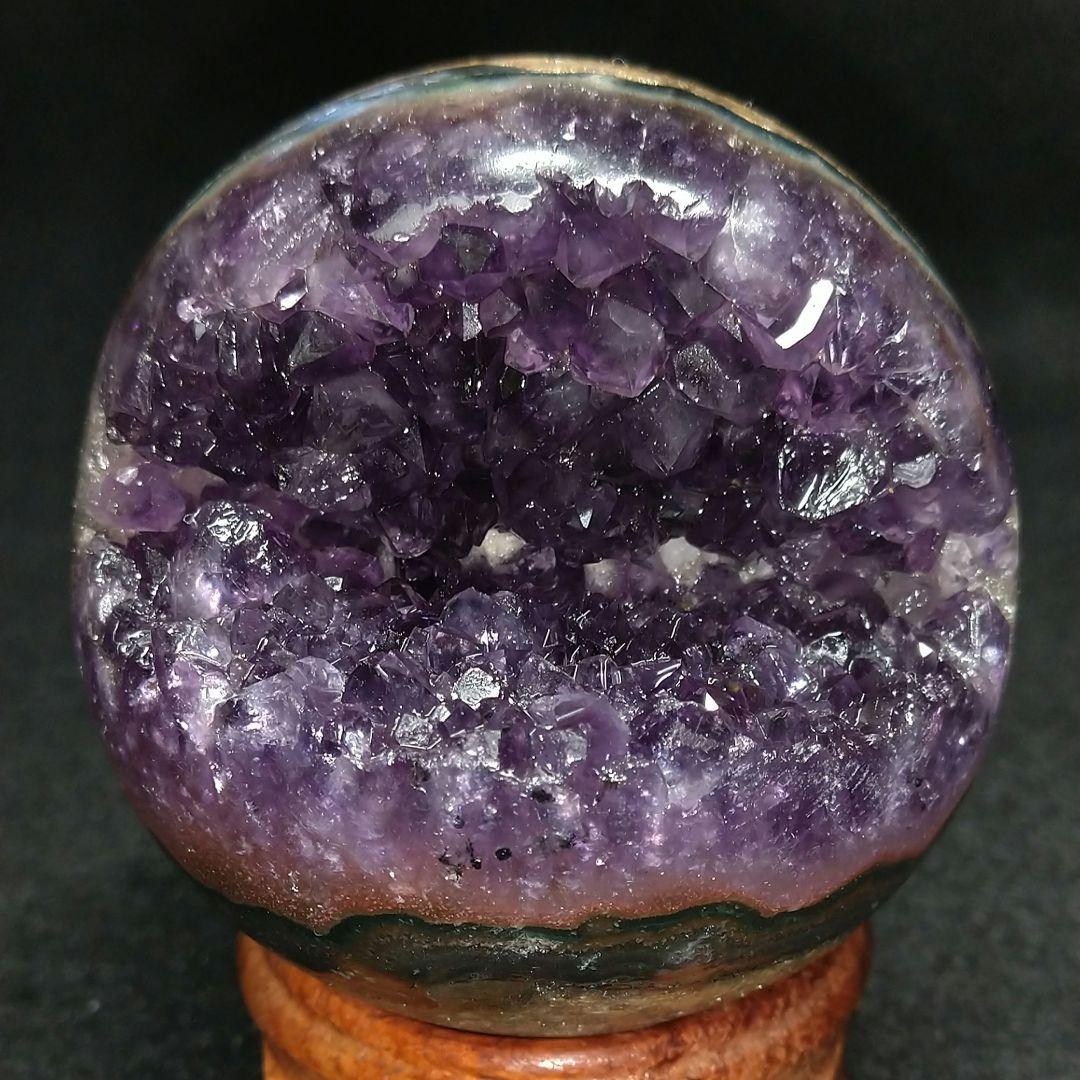 値下げ 復-⑬【希少 アメジスト 笑口】61.5㍉玉 241㌘