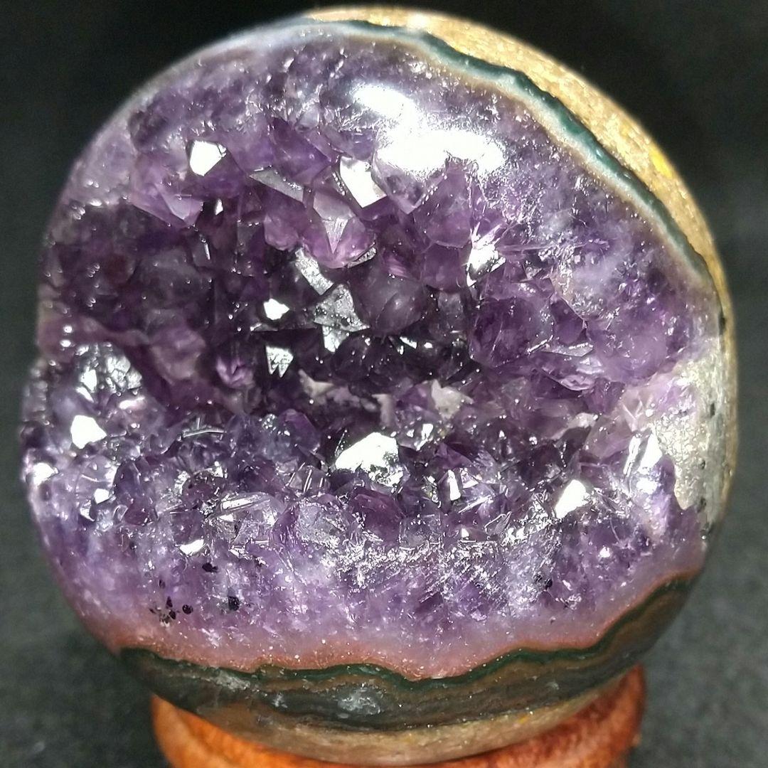 値下げ 復-⑬【希少 アメジスト 笑口】61.5㍉玉 241㌘