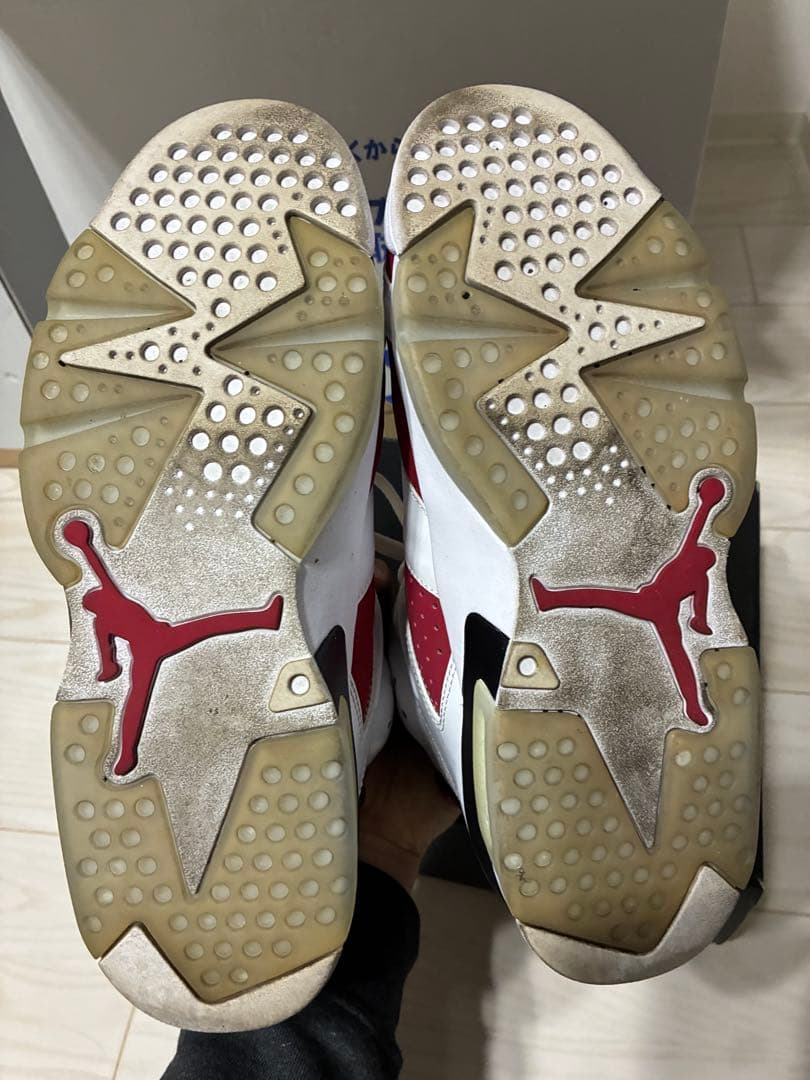 靴 nike air jordan 6 carmin