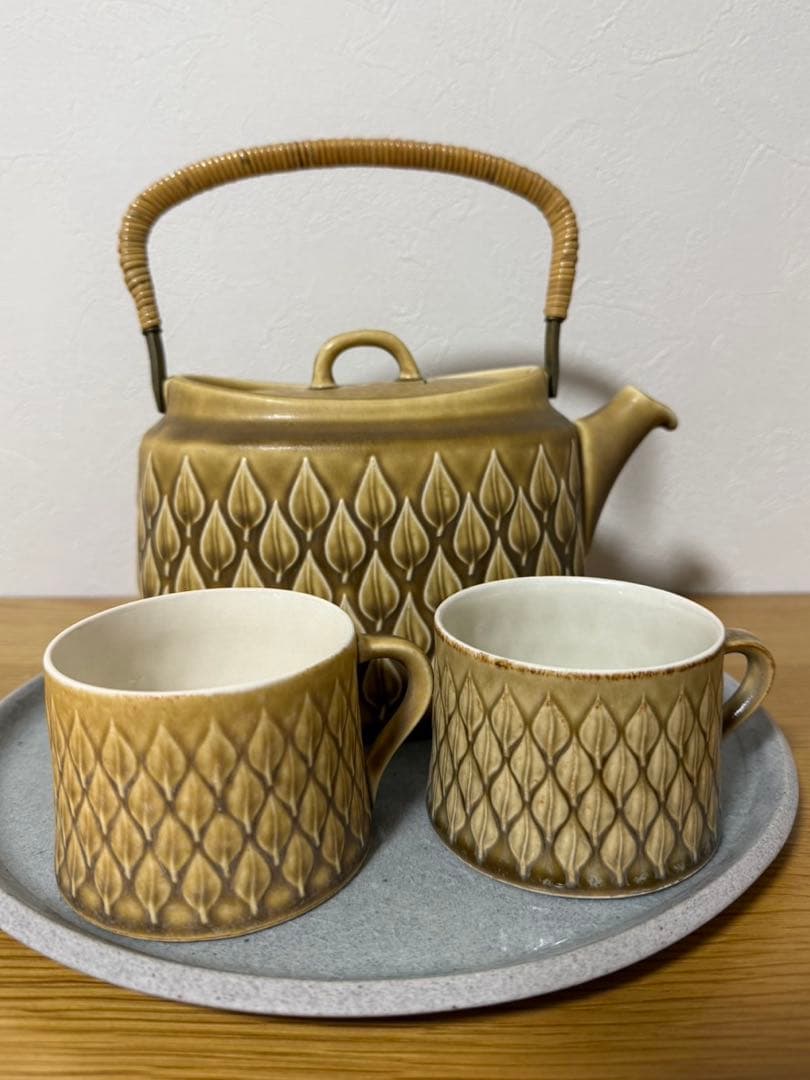 デンマークKronjyden（クロニーデン）Relief（レリーフ）ティーセット