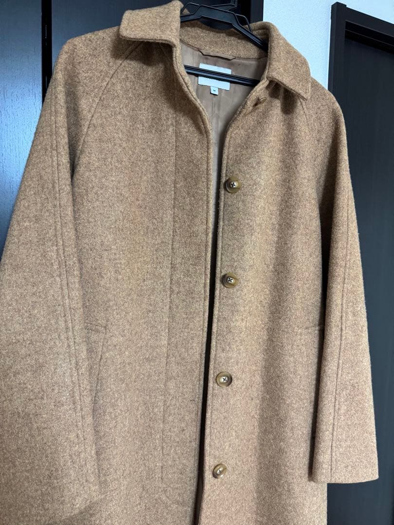 ジャケット・アウター MELTON LONG SOUTIEN COLLAR COAT