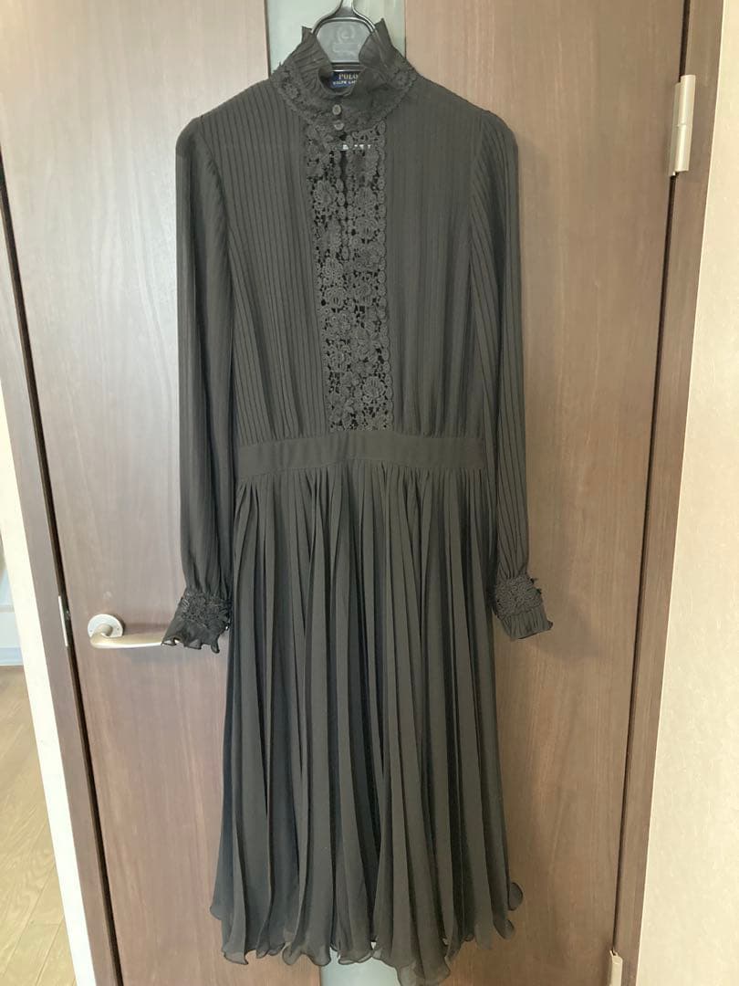 【美品】POLO RALPH LAURENラルフローレン プリーツワンピース