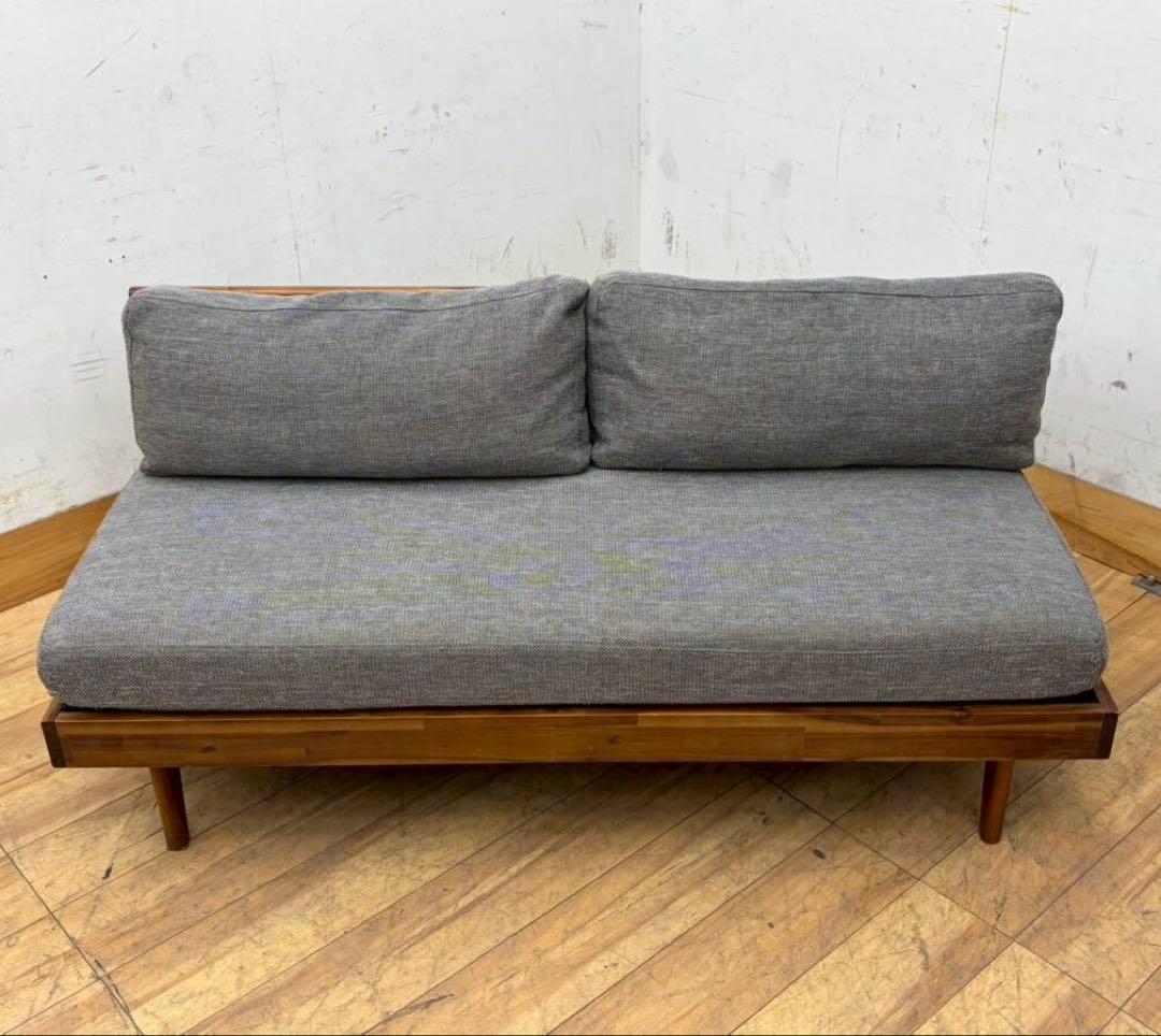 unico ウニコ SWELLA スウェラ ベンチアームレスソファ　グレー