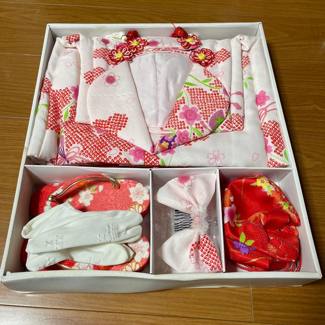 七五三　3歳　女の子　着物セット　一度使用