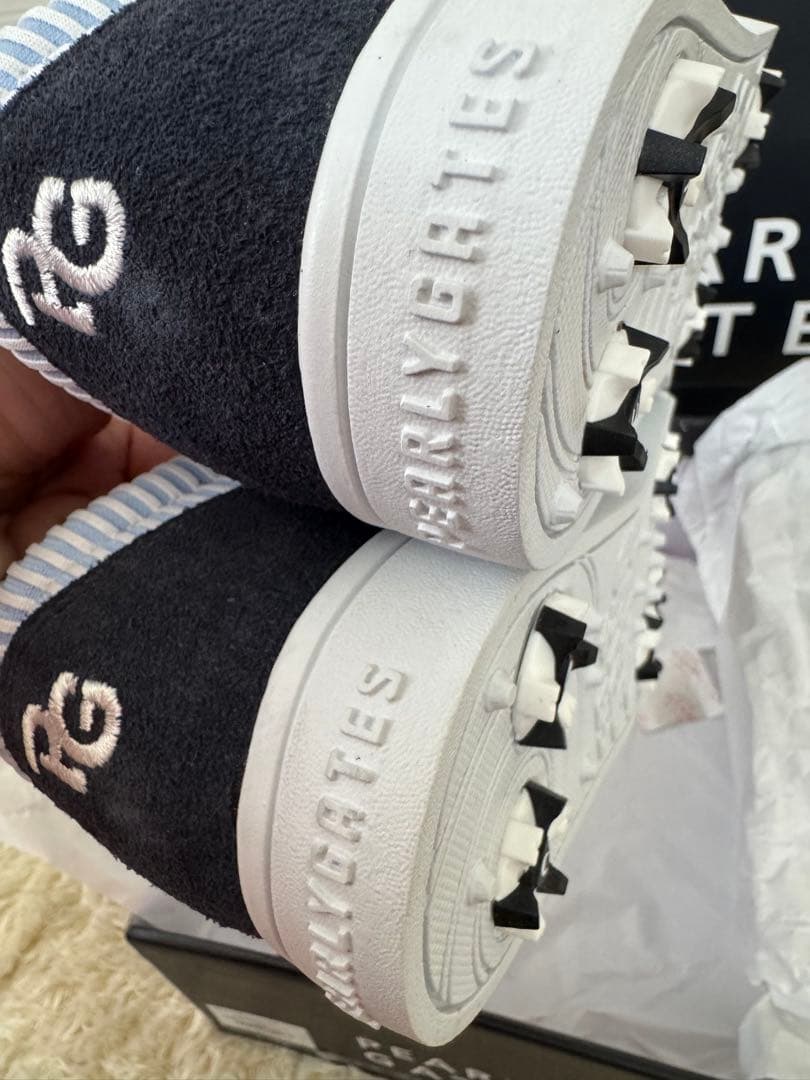 新品未使用PEARLY GATES ゴルフシューズ24センチネイビー/ホワイト