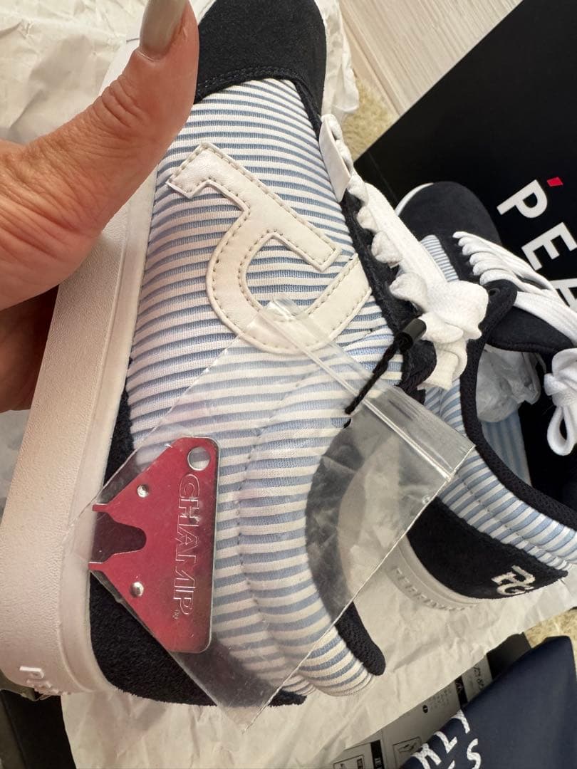 新品未使用PEARLY GATES ゴルフシューズ24センチネイビー/ホワイト