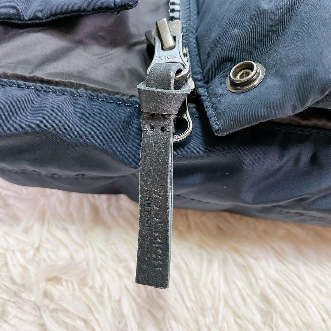 【美品】ウールリッチ　タヌキファー　ネイビー　3way ダウンベスト　Sサイズ