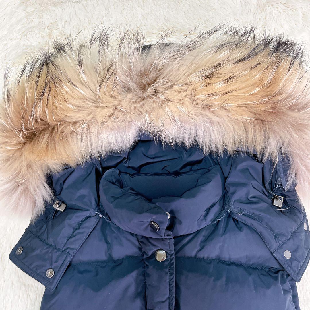 【美品】ウールリッチ　タヌキファー　ネイビー　3way ダウンベスト　Sサイズ