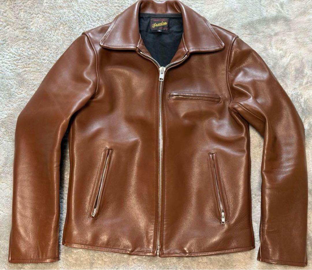 FREEDOM ホースハイド　レザー　ライダース　 ジャケット　馬革　フリーダム