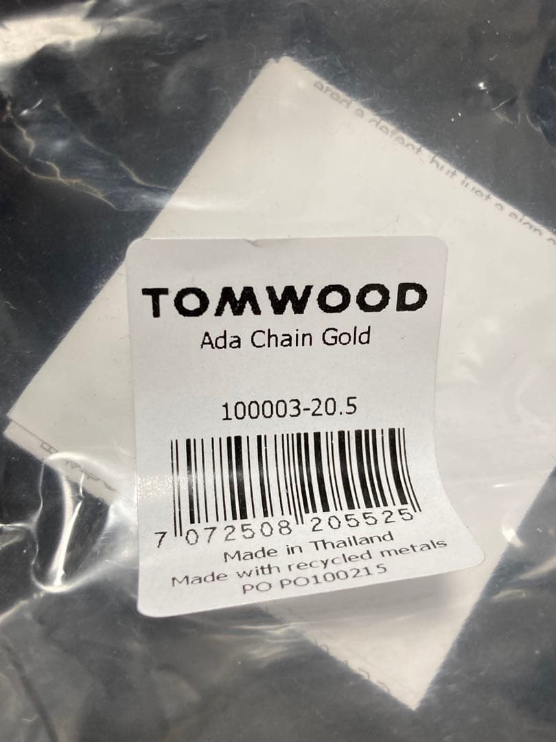 常田大希着　TOMWOOD ada chain gold ネックレス 20.5