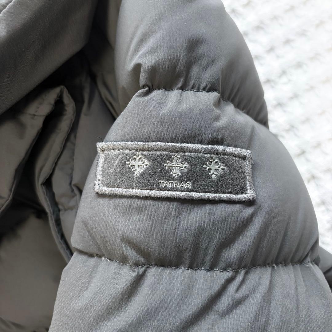 TATRAS タトラス テレサ ダウンコート M 女優襟 ベルト 金具 ダークG