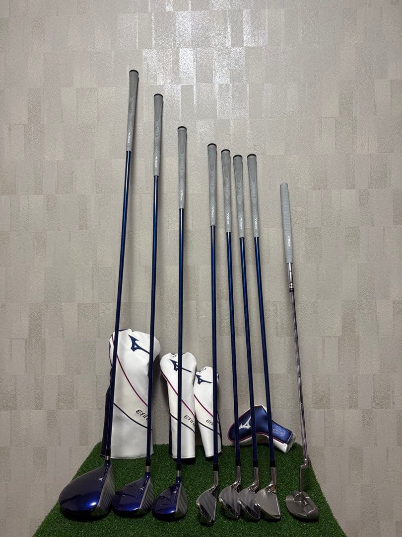 レディース美品！現行ミズノEFIL8エフィル8クラブセット8本新品バッグ付