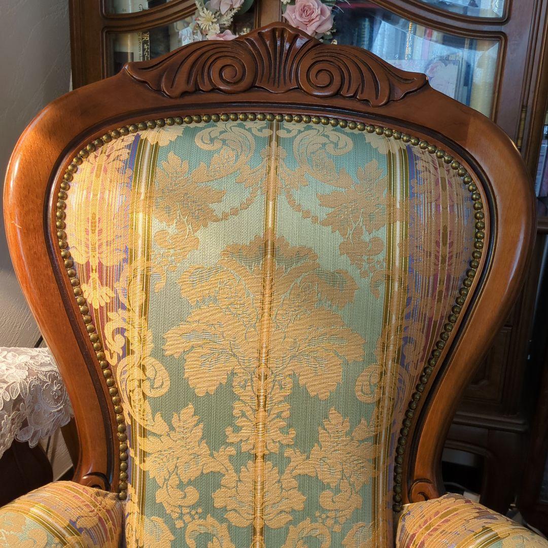 む*こ様 中世の貴族を思わせる素敵な『ハイ＆アームチェア』イタリア製