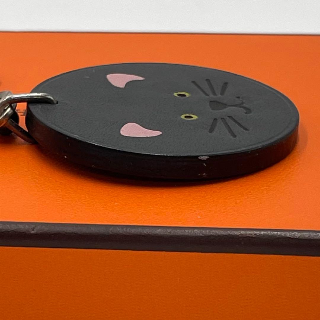 激レア✨HERMES✨ 猫の顔 アニマルチャーム キーホルダー ネコ キャット