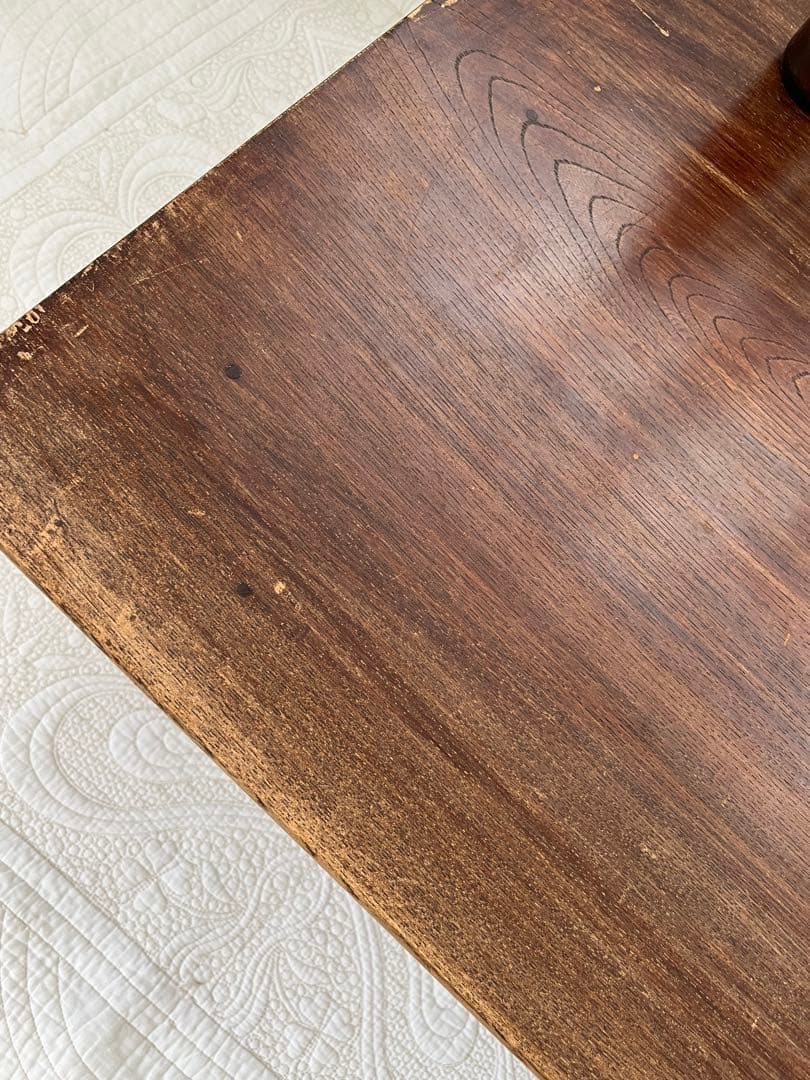 レトロな木製 長方形座卓 折りたたみ式