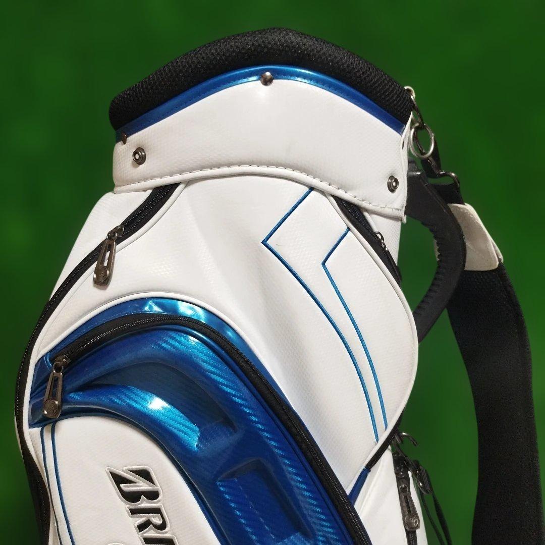 BRIDGESTONE ゴルフバッグ ホワイト/ブルー　int