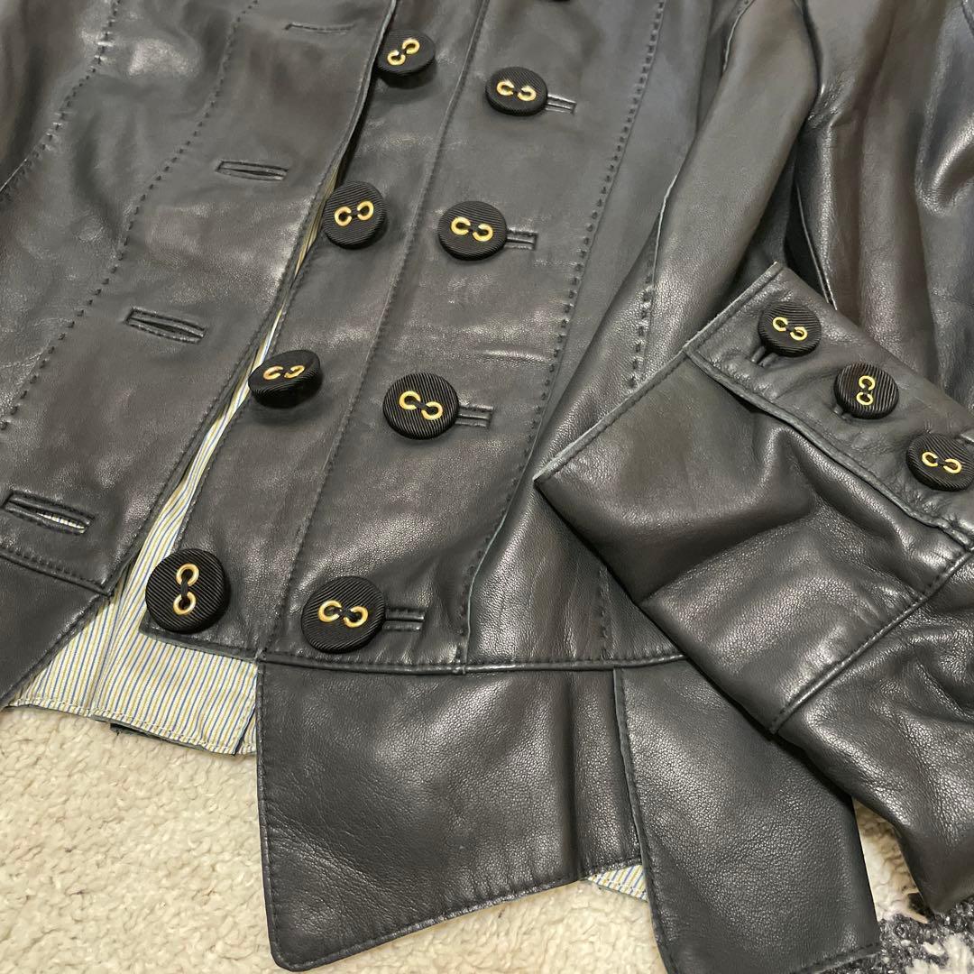 本日限定お値下げ破格値！♡新品タグ無しAquascutumラム皮ジャケット38