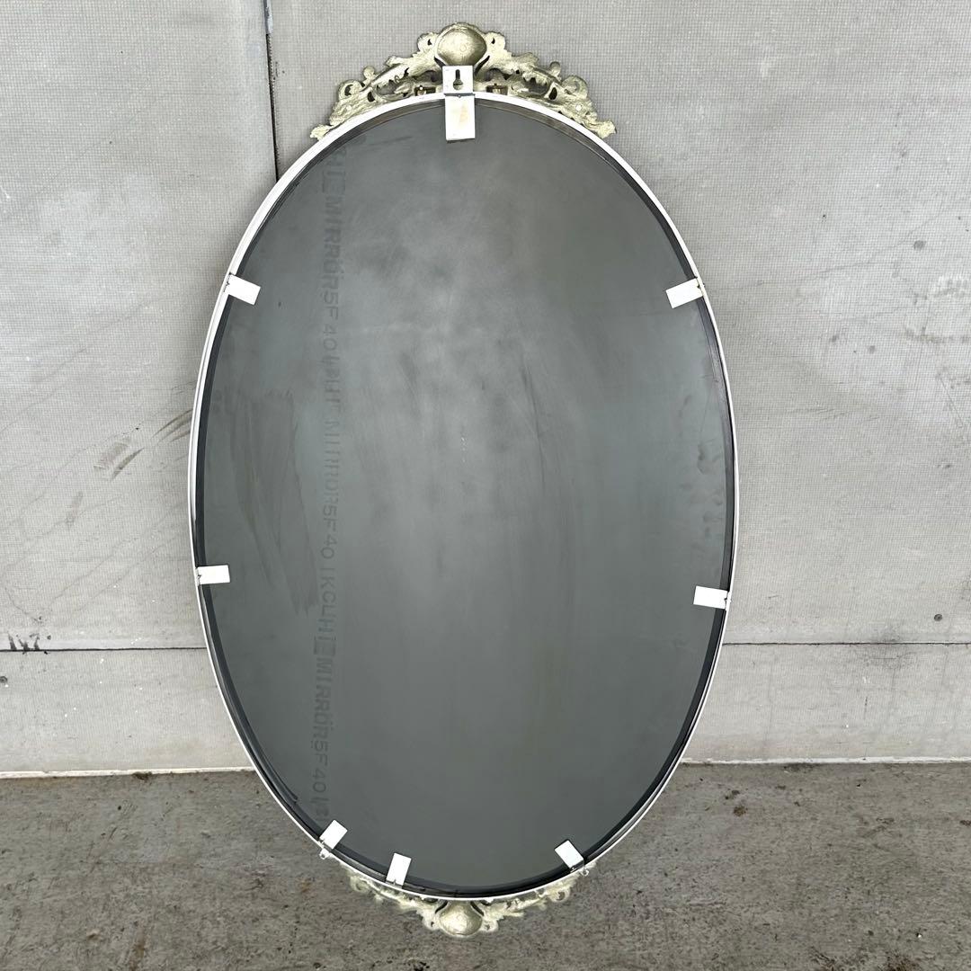 ✦豪華装飾✦ 楕円ヴィンテージ大型ミラー 貴族風 ロココ調デザイン　バロック調