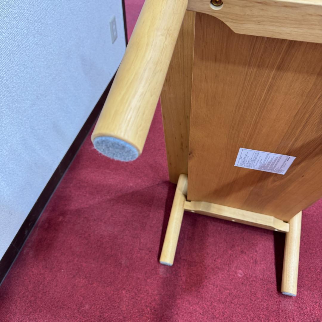 東京23区送料無料　無地良品木製ローテーブル　使用期間一ヶ月　極美品オーク材