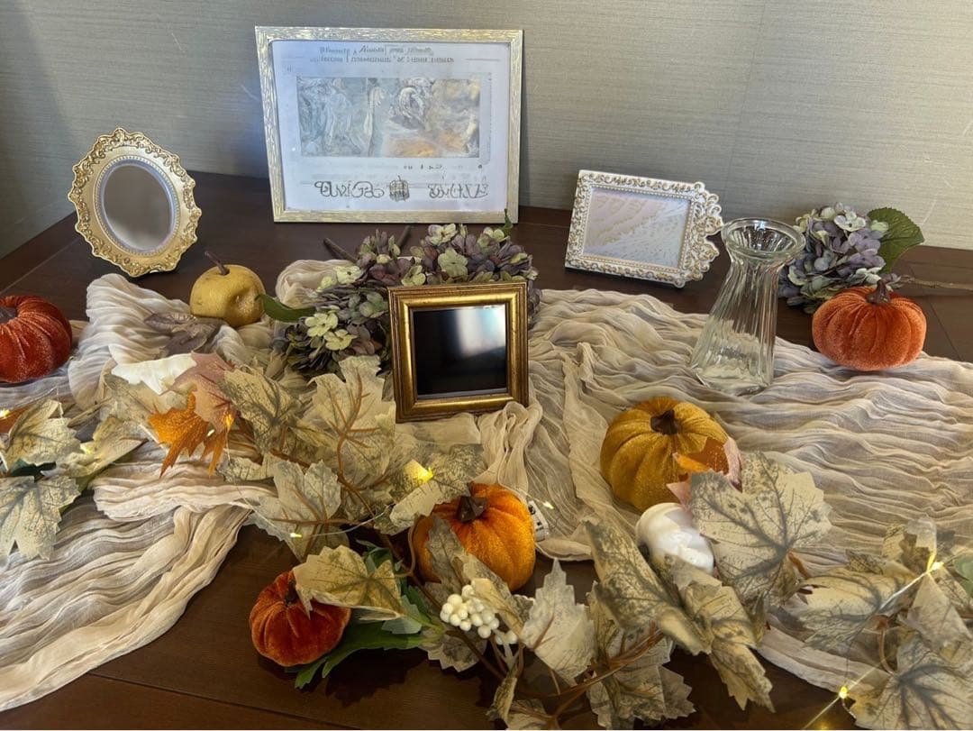 結婚式 ウェルカムスペース ハロウィン かぼちゃ 装飾