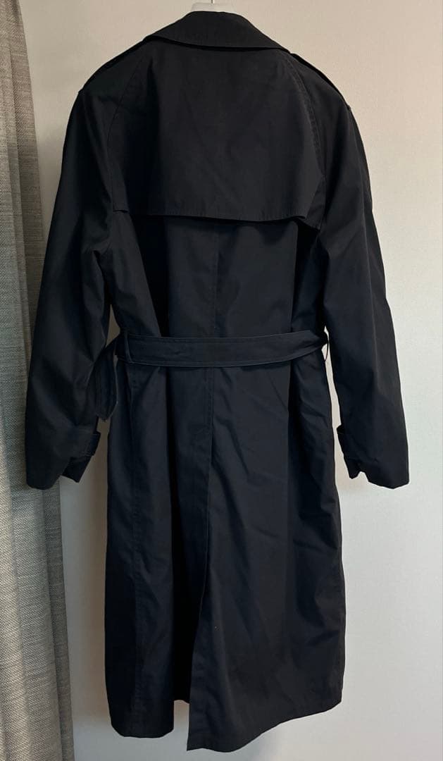 44Ｌ米軍 実物 USN ブラックトレンチコート