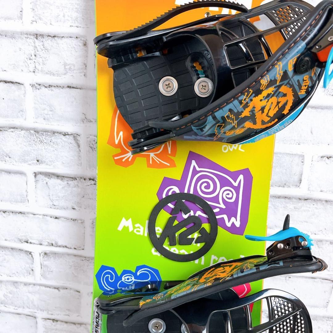 【美品】スノーボード ビンディング付 板 キッズ ジュニア K2 ALLIAN