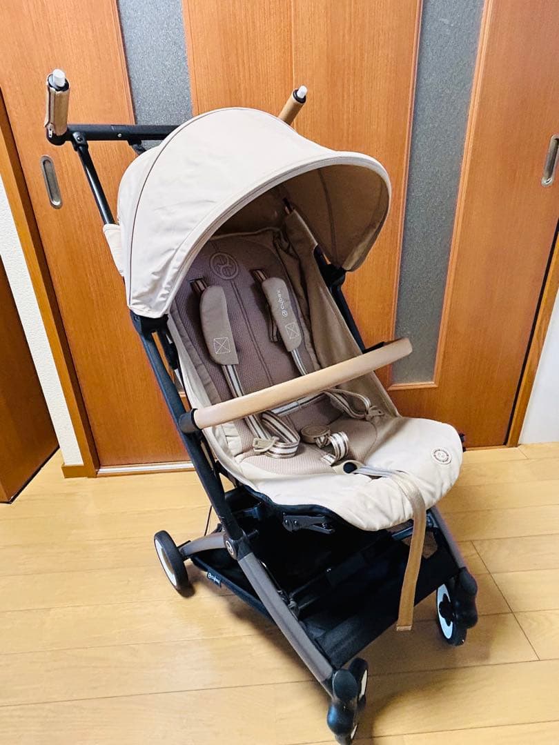 リベル2024年 アーモンドベージュ バンパーバー、純正レインカバー付