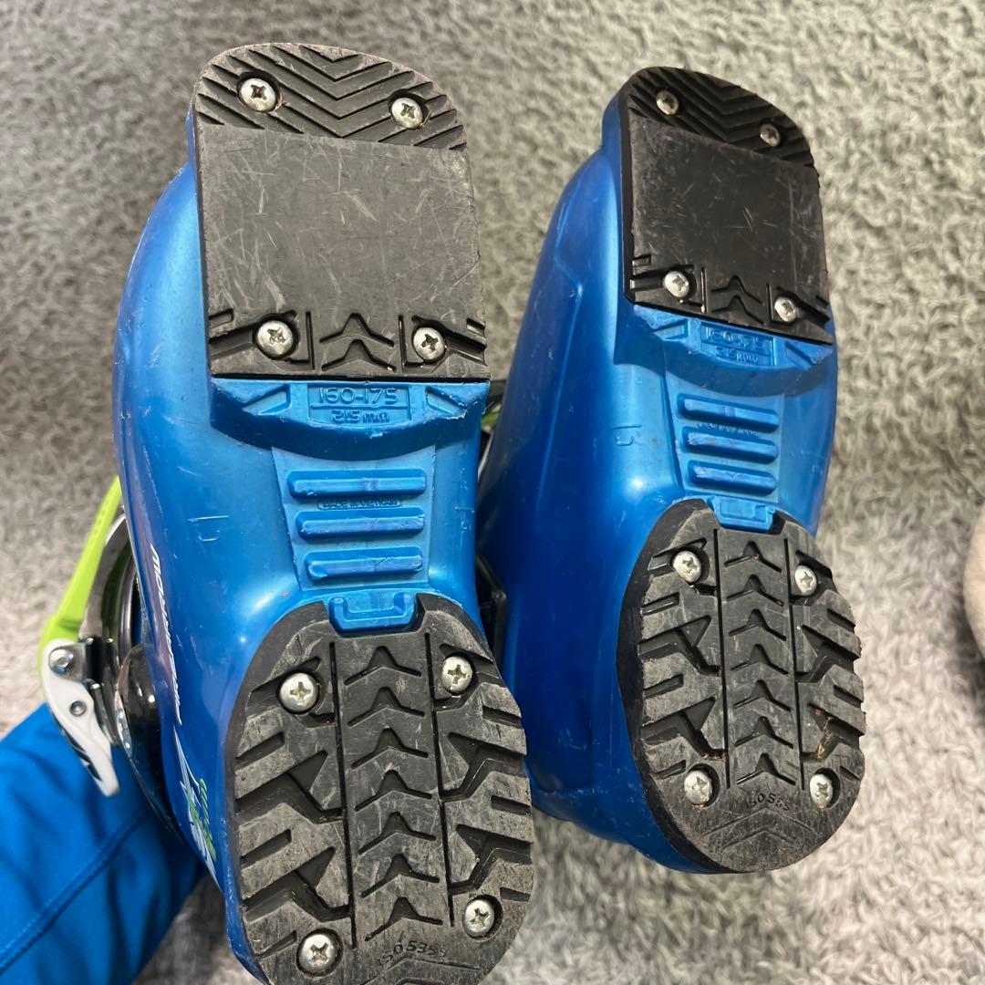 hedgehog　スキー 86cm 青/白 ポール付き　ブーツ16.0cm