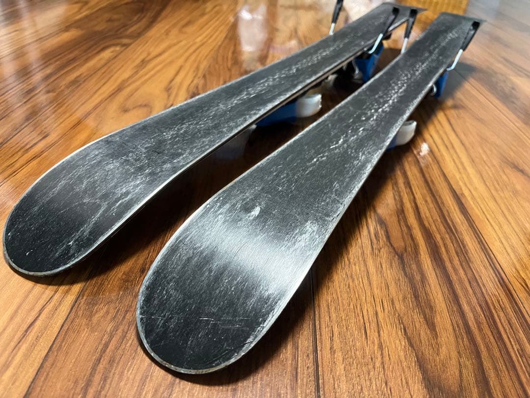 hedgehog　スキー 86cm 青/白 ポール付き　ブーツ16.0cm