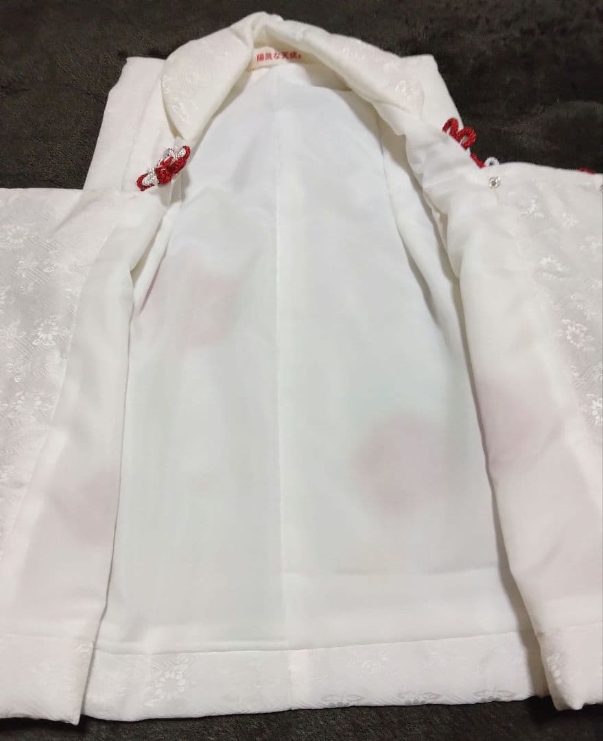 正絹綸子☆本絞り＋グラデーション☆高貴な雰囲気満載な産着～3歳七五三向け祝着