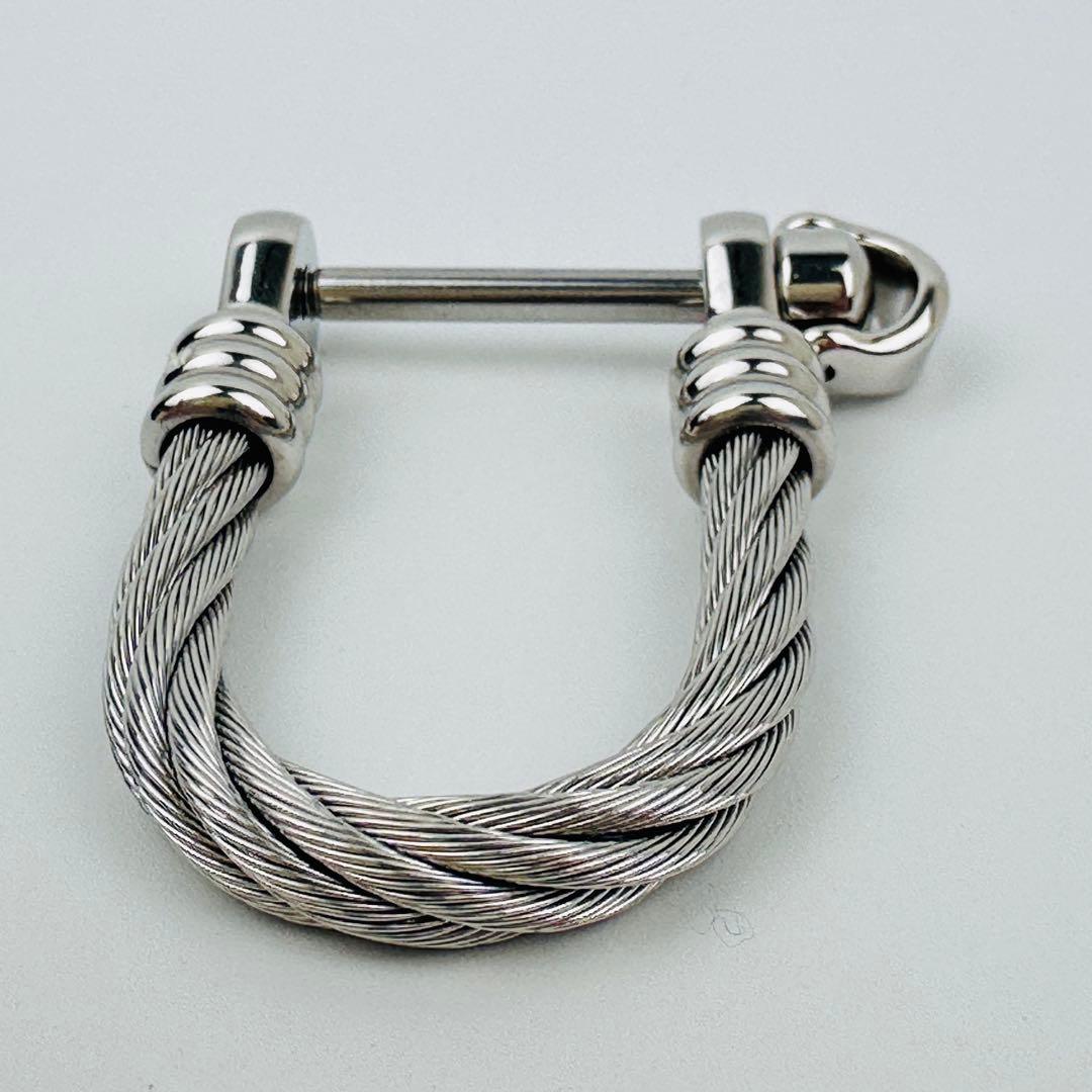 美品　フィリップシャリーオール　キーリング　キーホルダー　ワイヤー　ロゴ