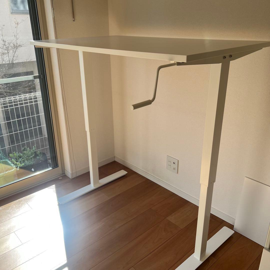 GIKI　中古　IKEA イケア　手動　昇降デスク　SKARSTA