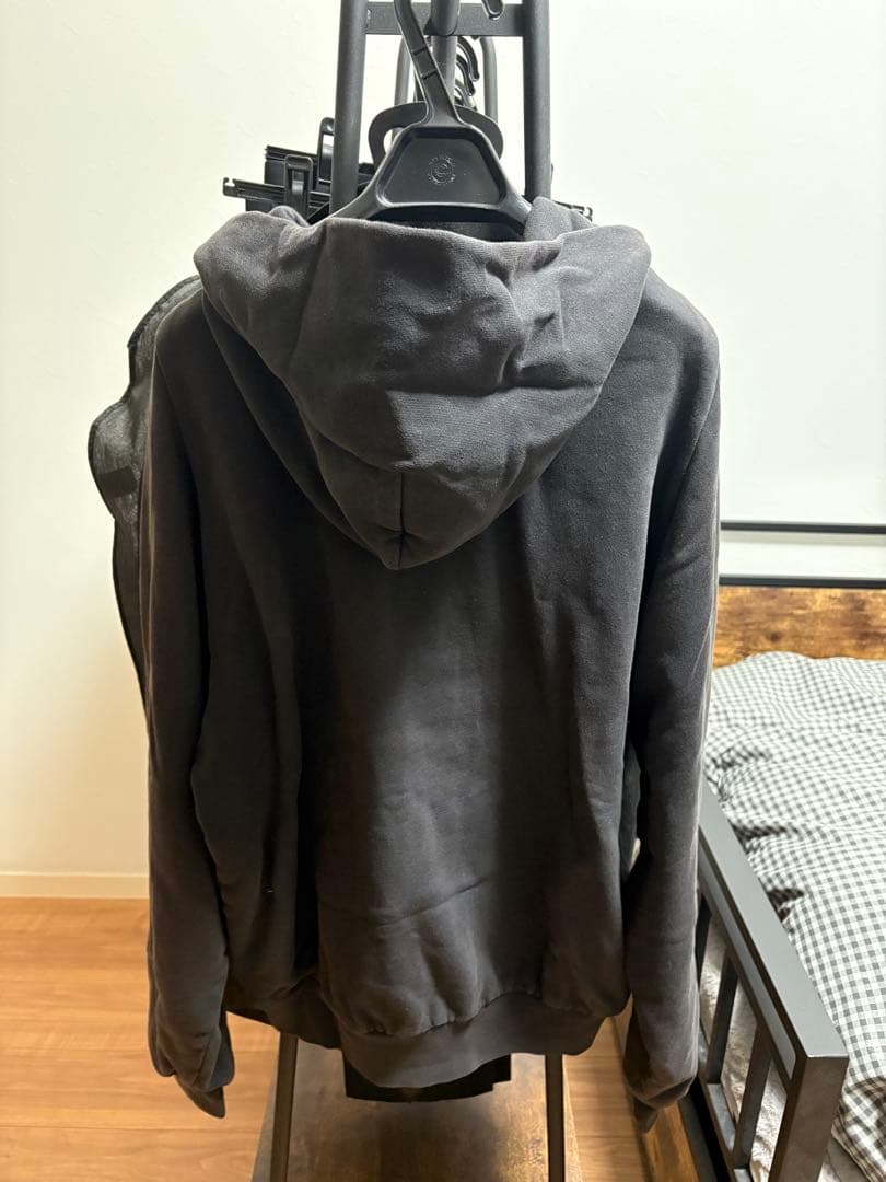 yeezy gap ブラック　ダブルフェイス　ジップフーディ　ジップパーカー　S