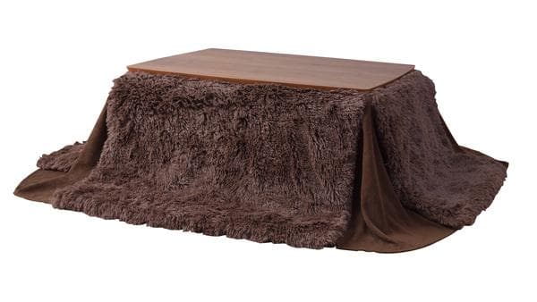 おしゃれ ふかふか 触り心地いい かわいい 暖かい 長方形 こたつ布団 ブラウン