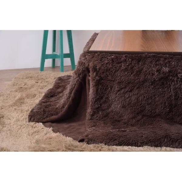 おしゃれ ふかふか 触り心地いい かわいい 暖かい 長方形 こたつ布団 ブラウン