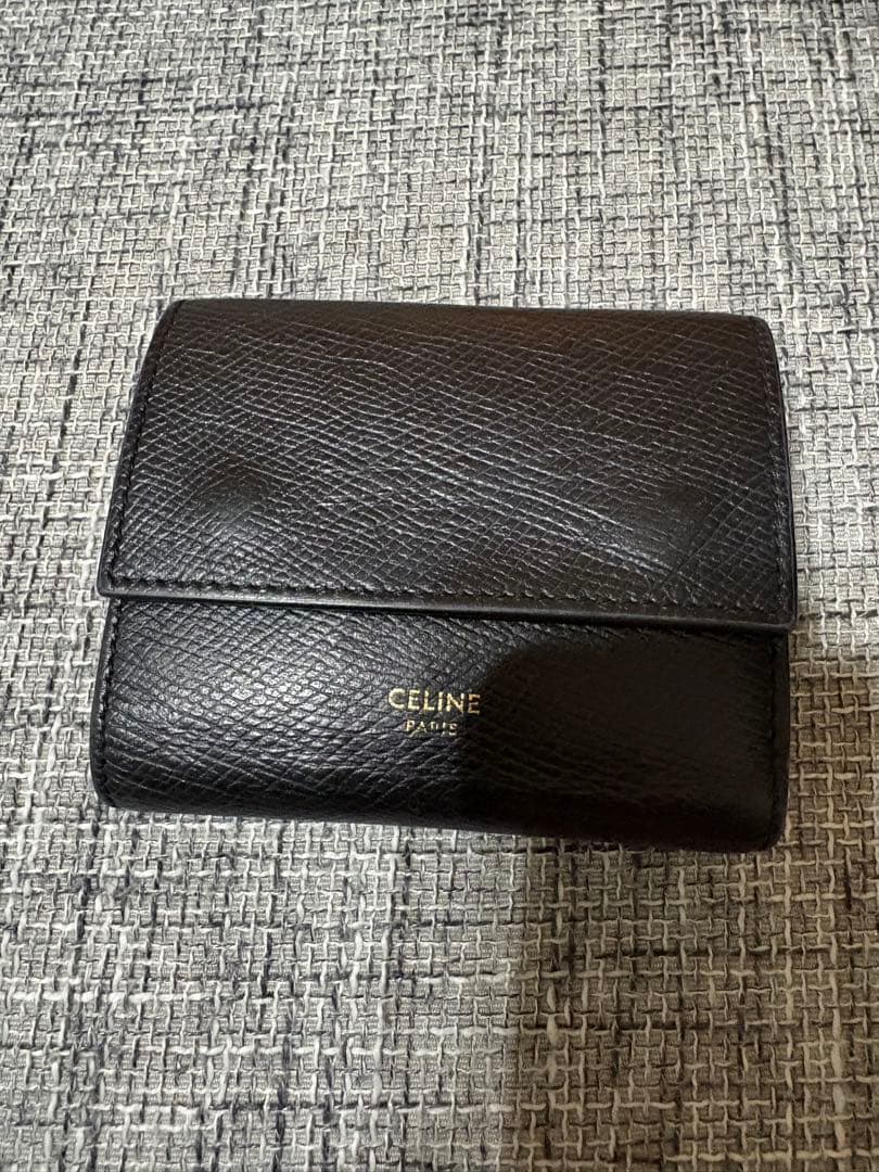 【himawari】セリーヌ　スモールウォレット　ブラック