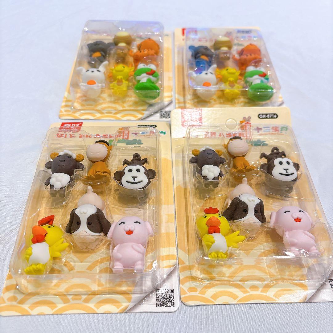 ☆鉛筆消しゴム パズル 消しゴム 取り外し可能 DIY消しゴム かわいい