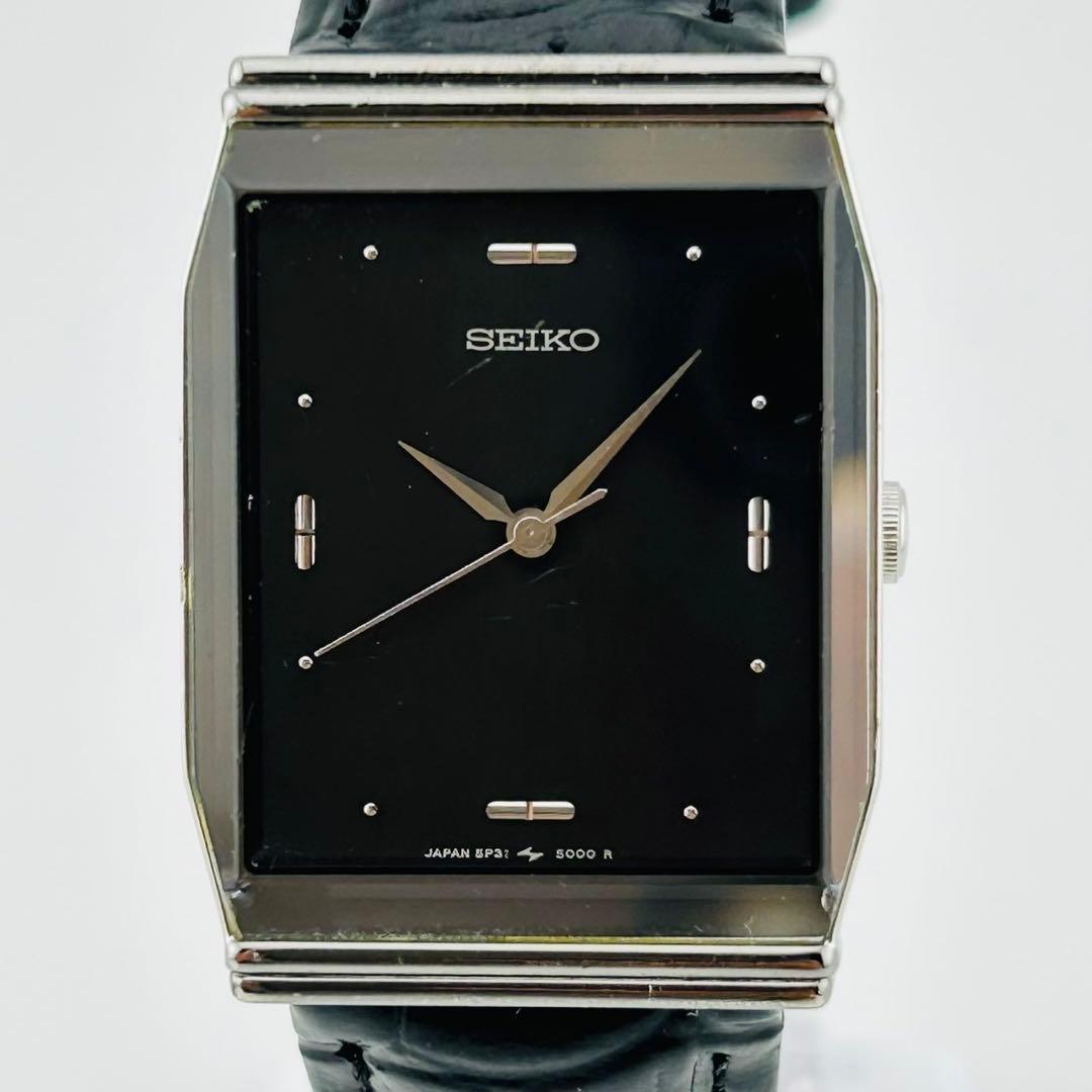 【希少/電池交換済】SEIKO　腕時計　新品ベルト　クォーツ　シルバー